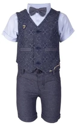 Boys' 4 Piece Set with a Vest