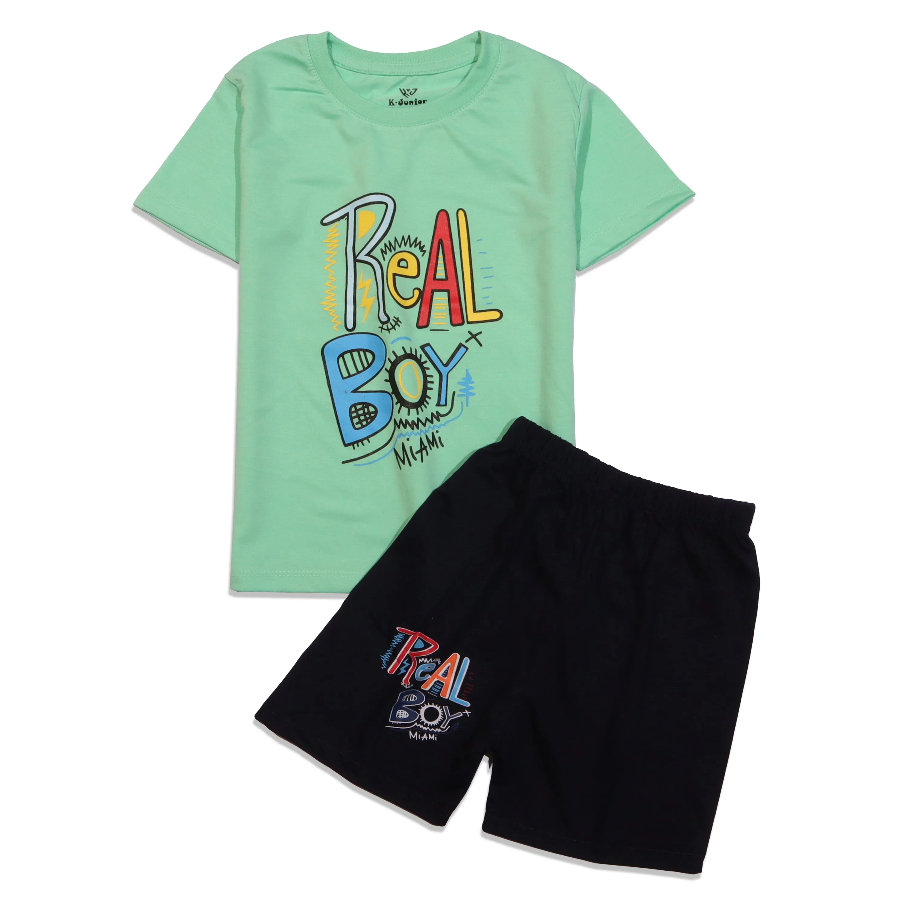 Boys Half Sleeves 2 Piece Suit (real)