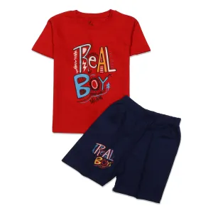 Boys Half Sleeves 2 Piece Suit (real)