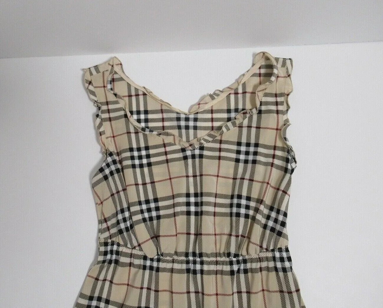 Burberry London Women's Long Check Dress Blue Label