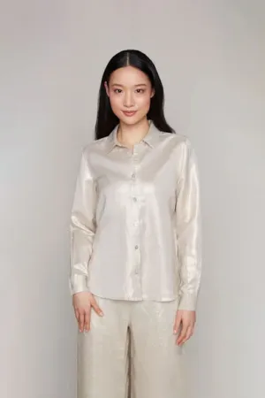 Button Down Gold Blouse