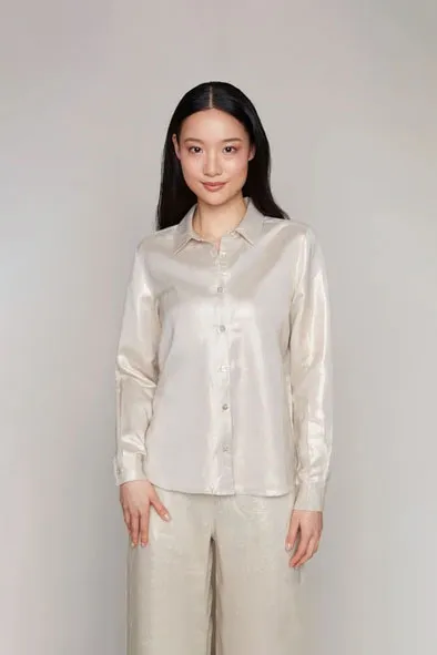 Button Down Gold Blouse