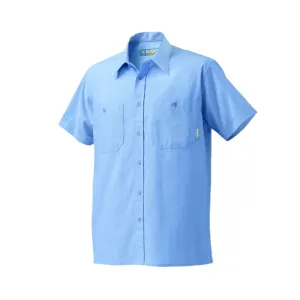 Camicia da lavoro 100% cotone a manica corta Lord Celeste SIGGI Workwear