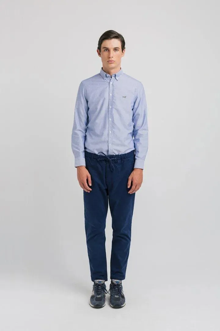 Camisa Bd shirt duck patch Light Blue Oxford