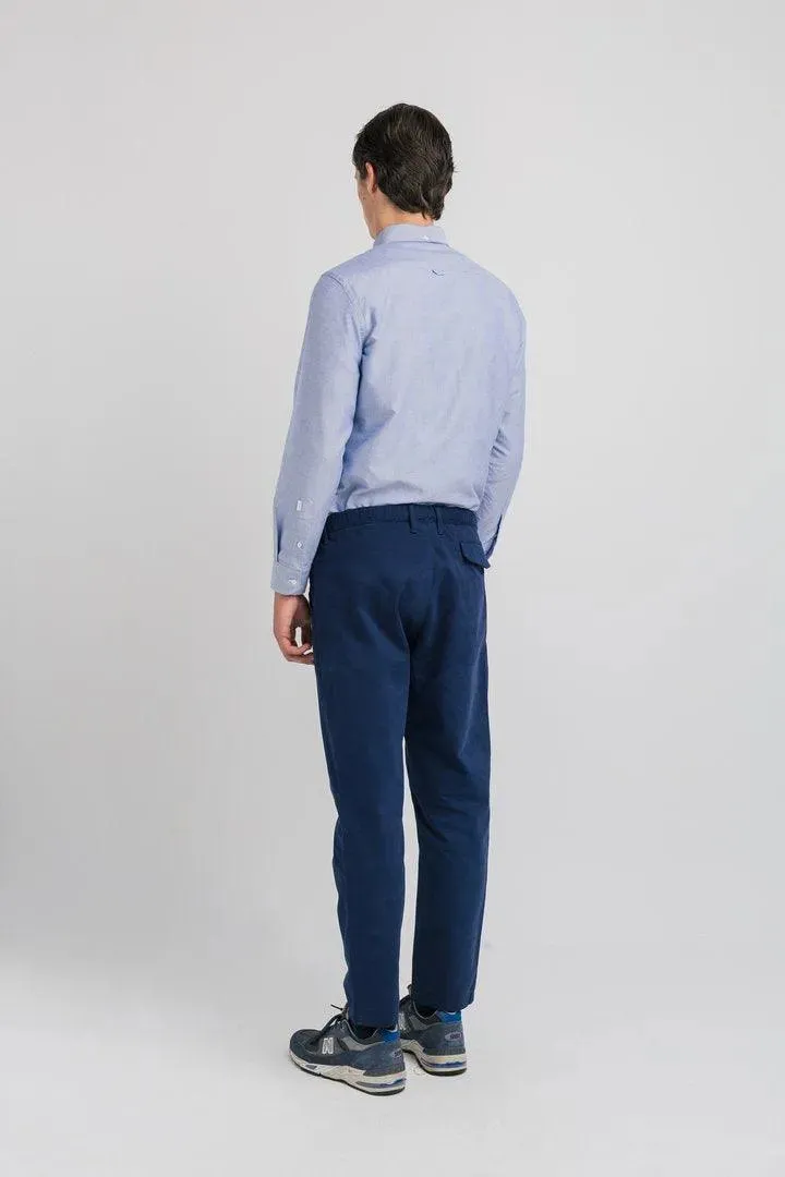 Camisa Bd shirt duck patch Light Blue Oxford