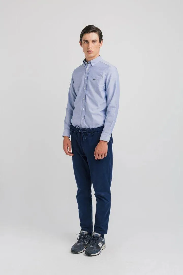 Camisa Bd shirt duck patch Light Blue Oxford