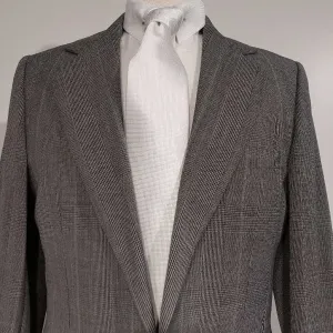 Carl Meyers Black Checkered Three Piece Mens Suit