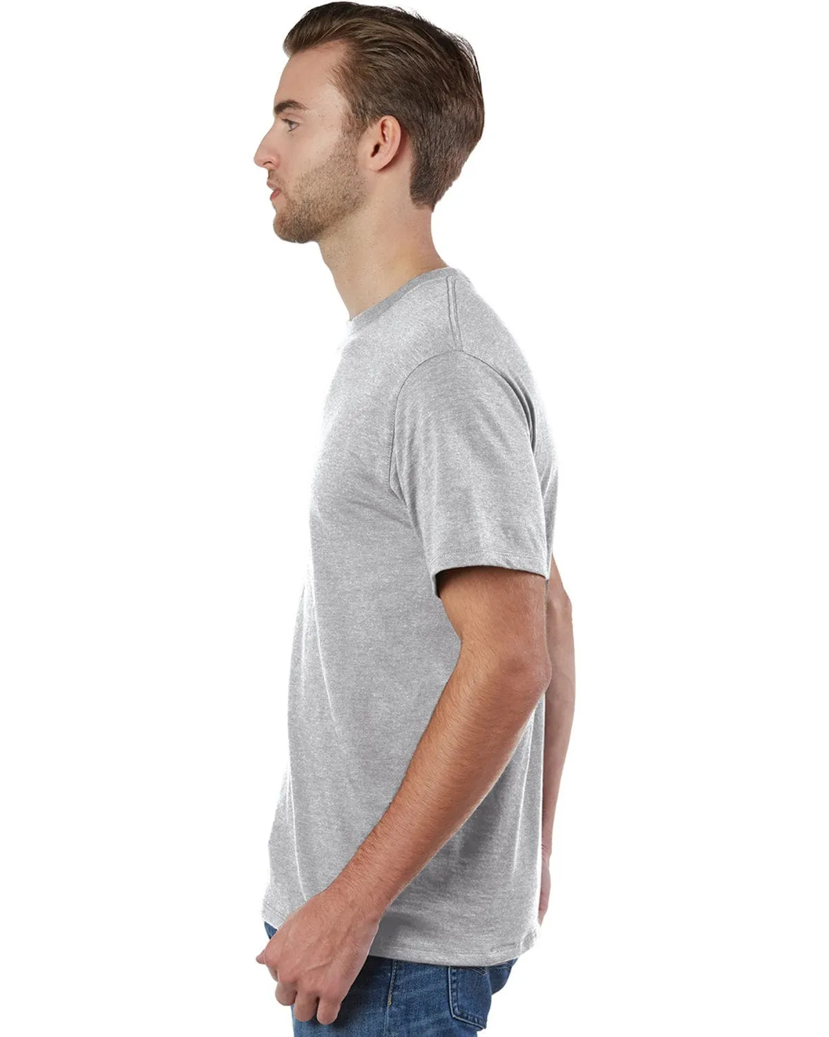 Champion Adult Ringspun Cotton T-Shirt | Oxford Gray