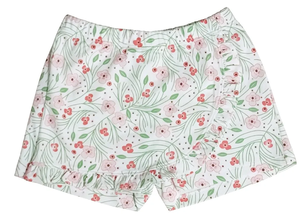 Cherry Blossoms Girl's Skorts
