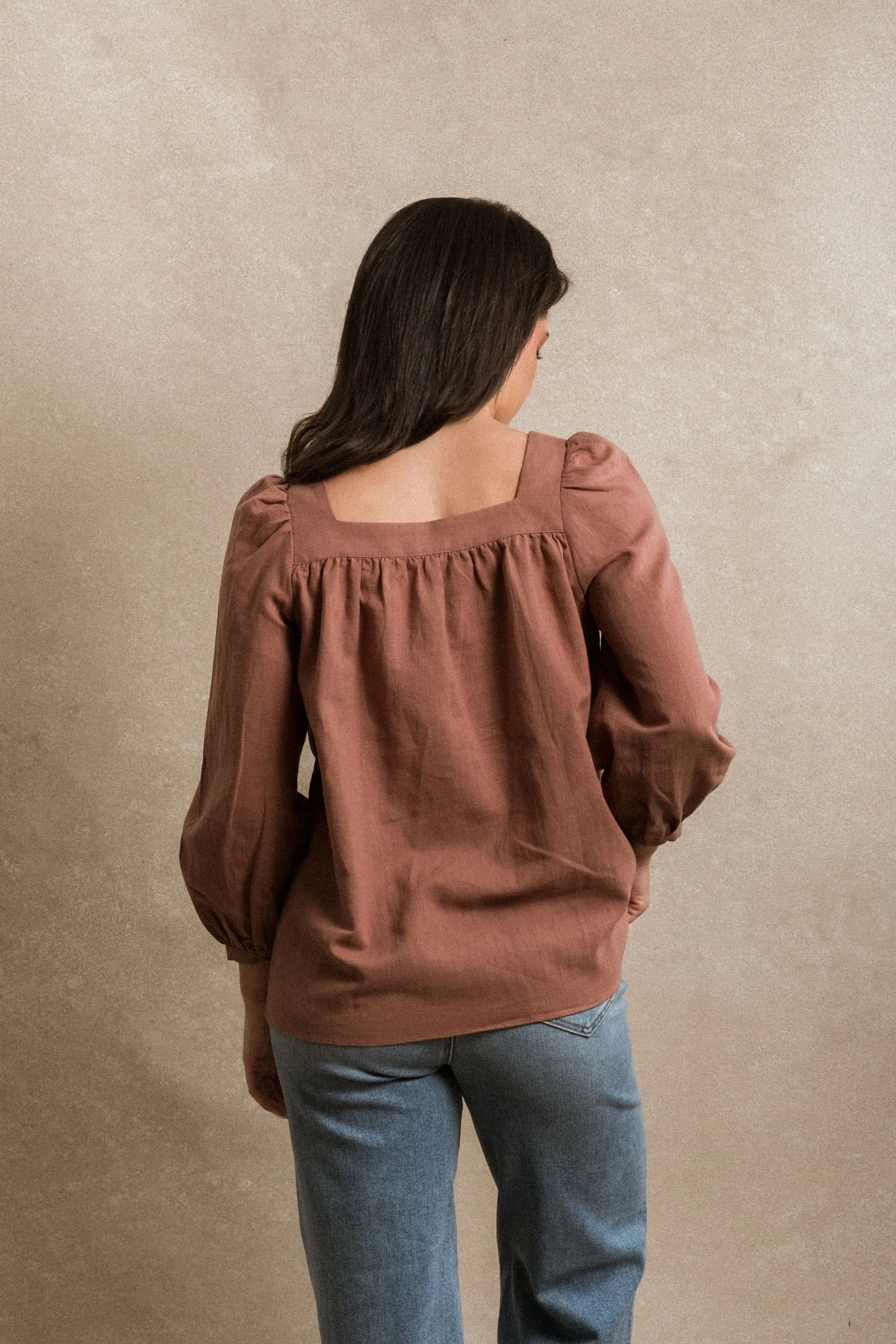 Chesapeake Blouse - Dusty Rose