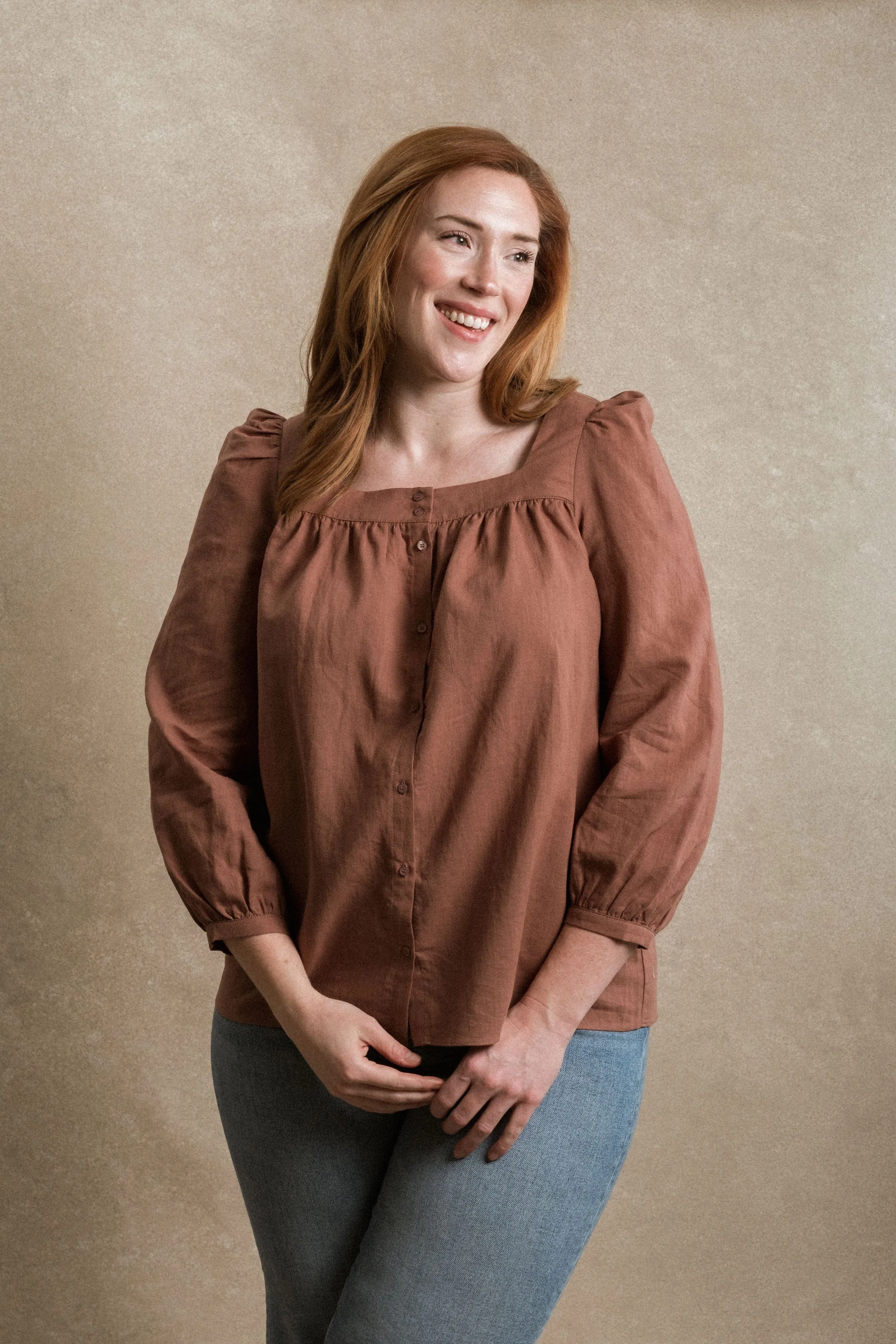 Chesapeake Blouse - Dusty Rose