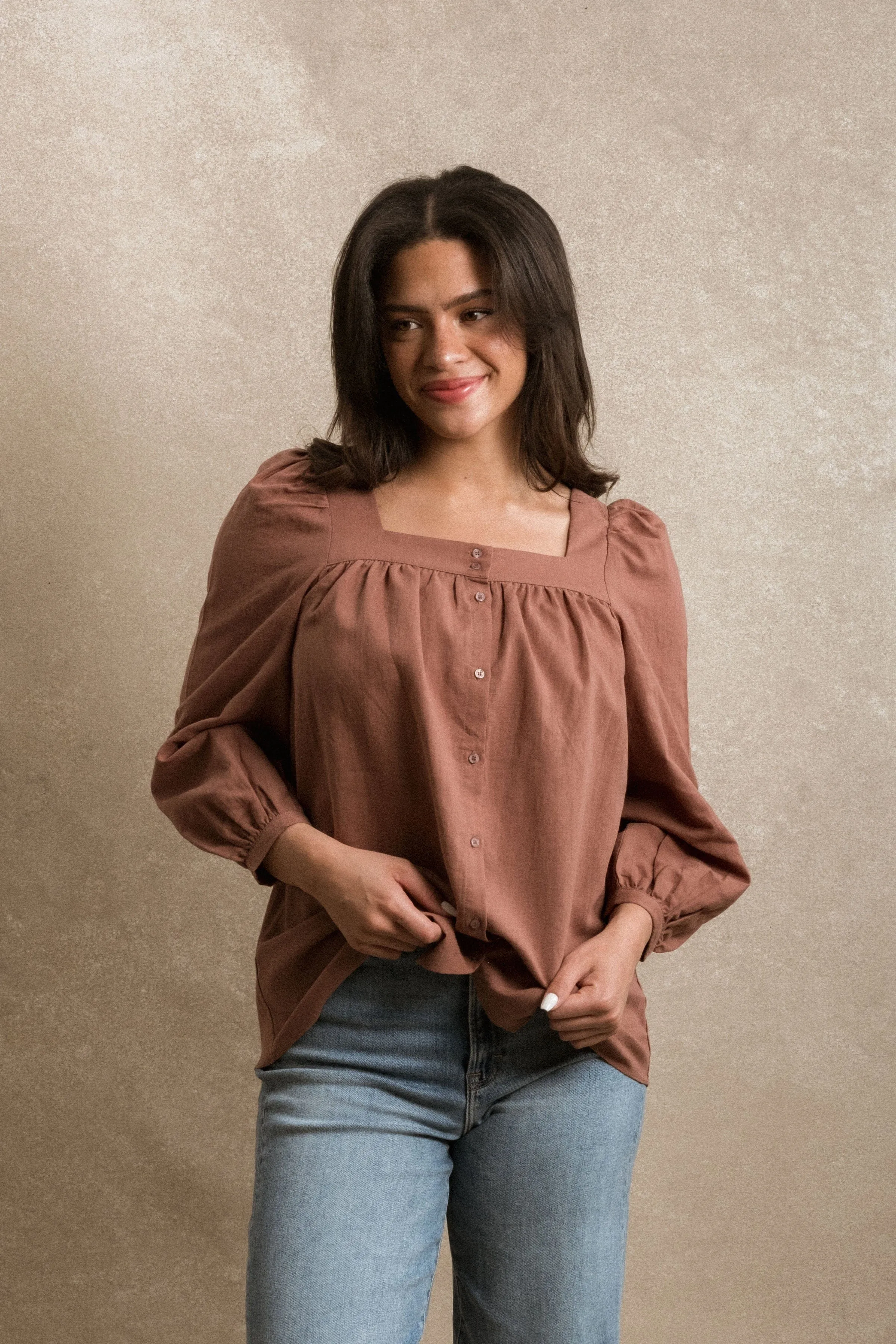 Chesapeake Blouse - Dusty Rose