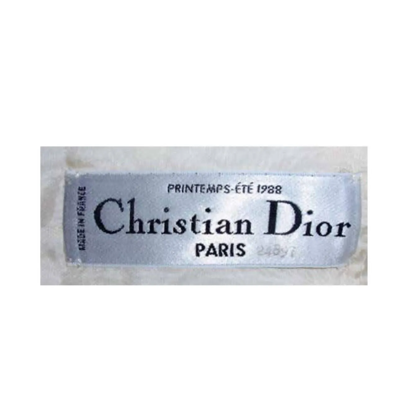 CHRISTIAN DIOR 1988 Cream Blouse and Skirt Set | Size 28