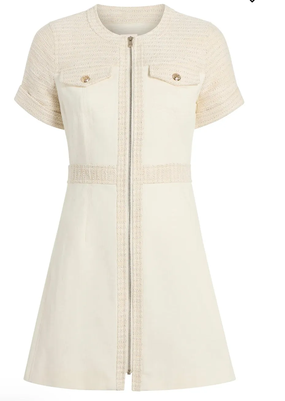 Ci1933 Cream Denim Dress