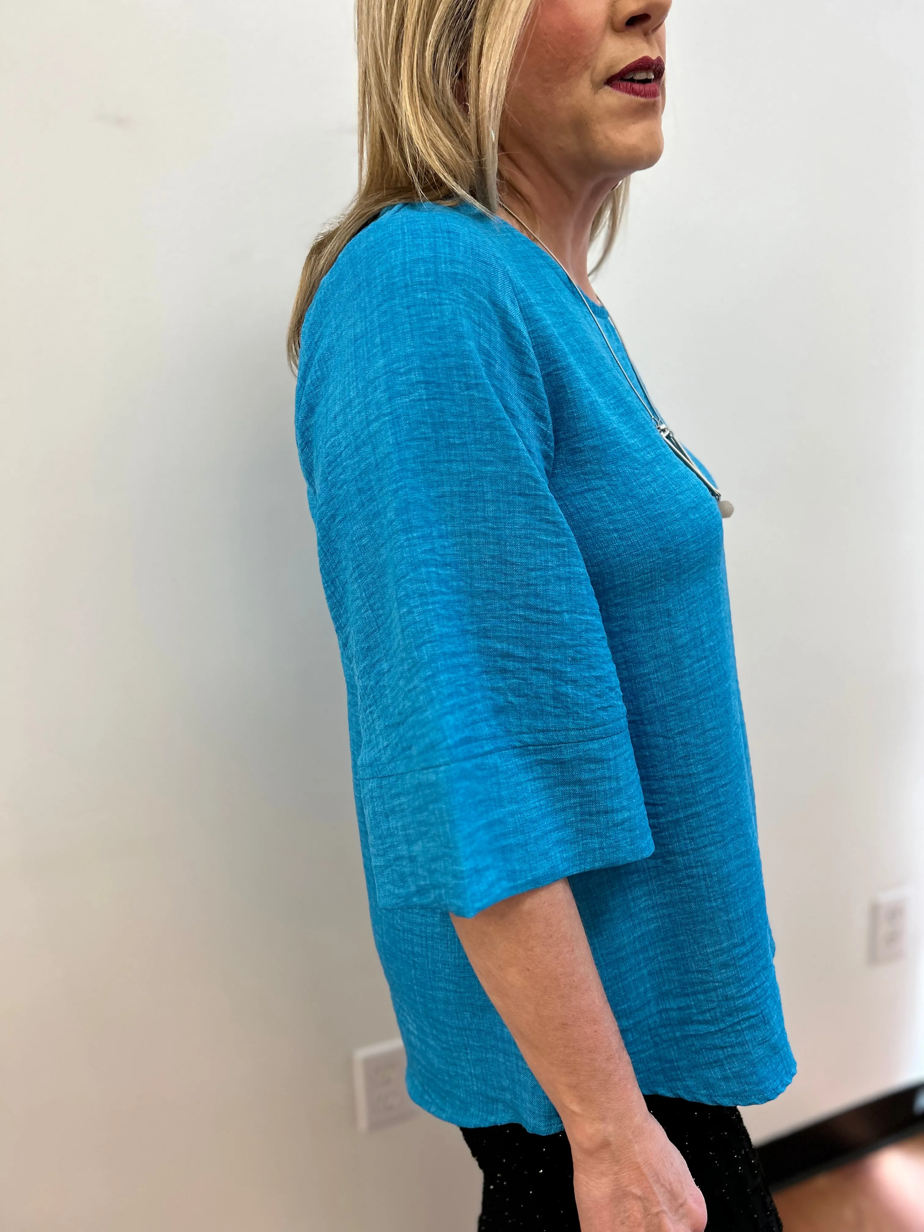 Cici Linen Look Blouse