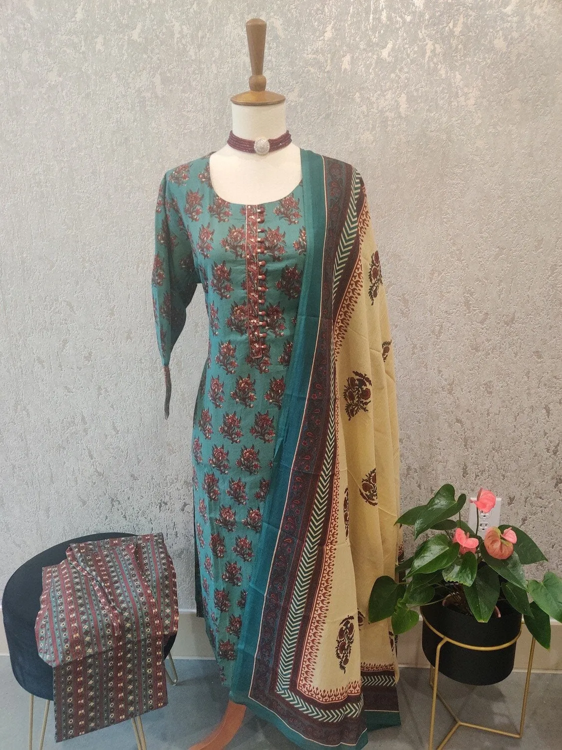 Cotton kurtie duppatta Maternity kurta Maternity dress indian Indian salwar kameez simple daily wear kurta for women branded kurta