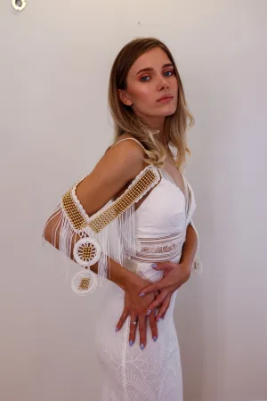 Crochet Boho Wedding Sleeves