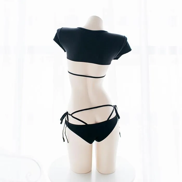 Crop Top Micro Bikini Lingerie SD00832
