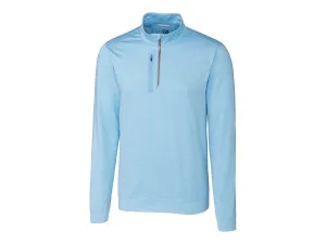 Cutter & Buck Men's Stealth Heathered Quarter Zip Pullover