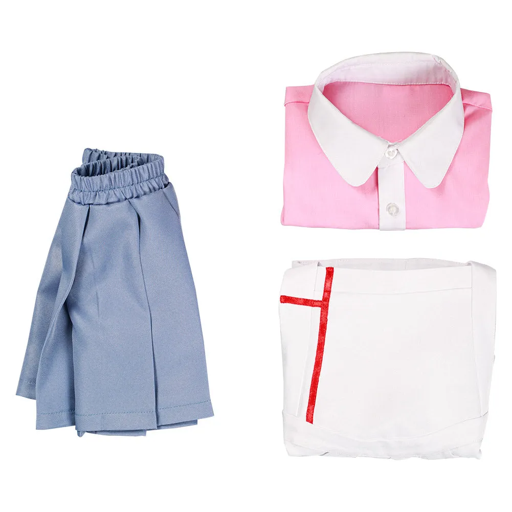 Danganronpa 2: Goodbye Despair Halloween Carnival Suit Mikan Tsumiki Cosplay Costume Kids Children Shirt Skirt Outfits