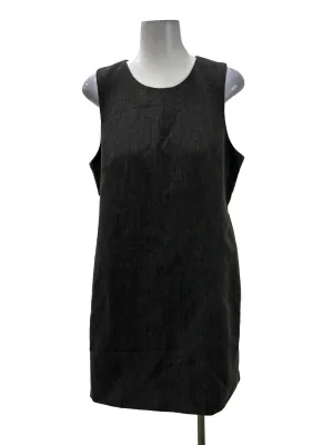Dark Grey Roundneck Sleeveless Sheath Dress LB