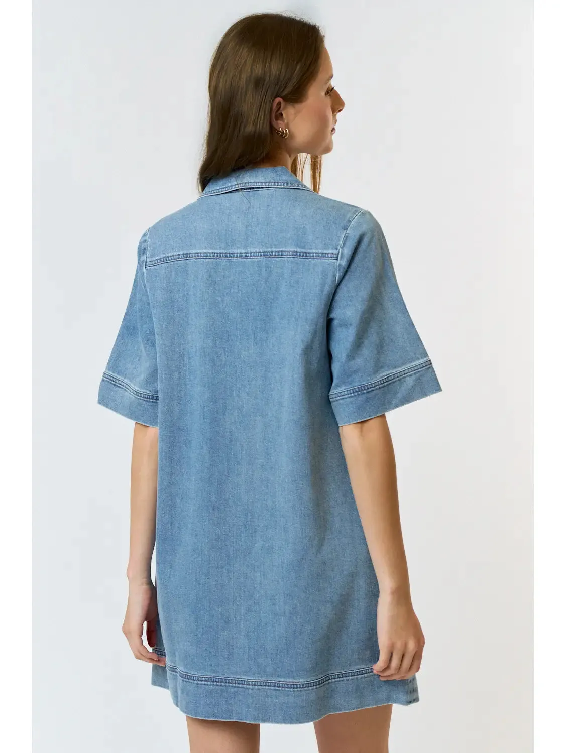 Denim Mini Dress {Light Wash}