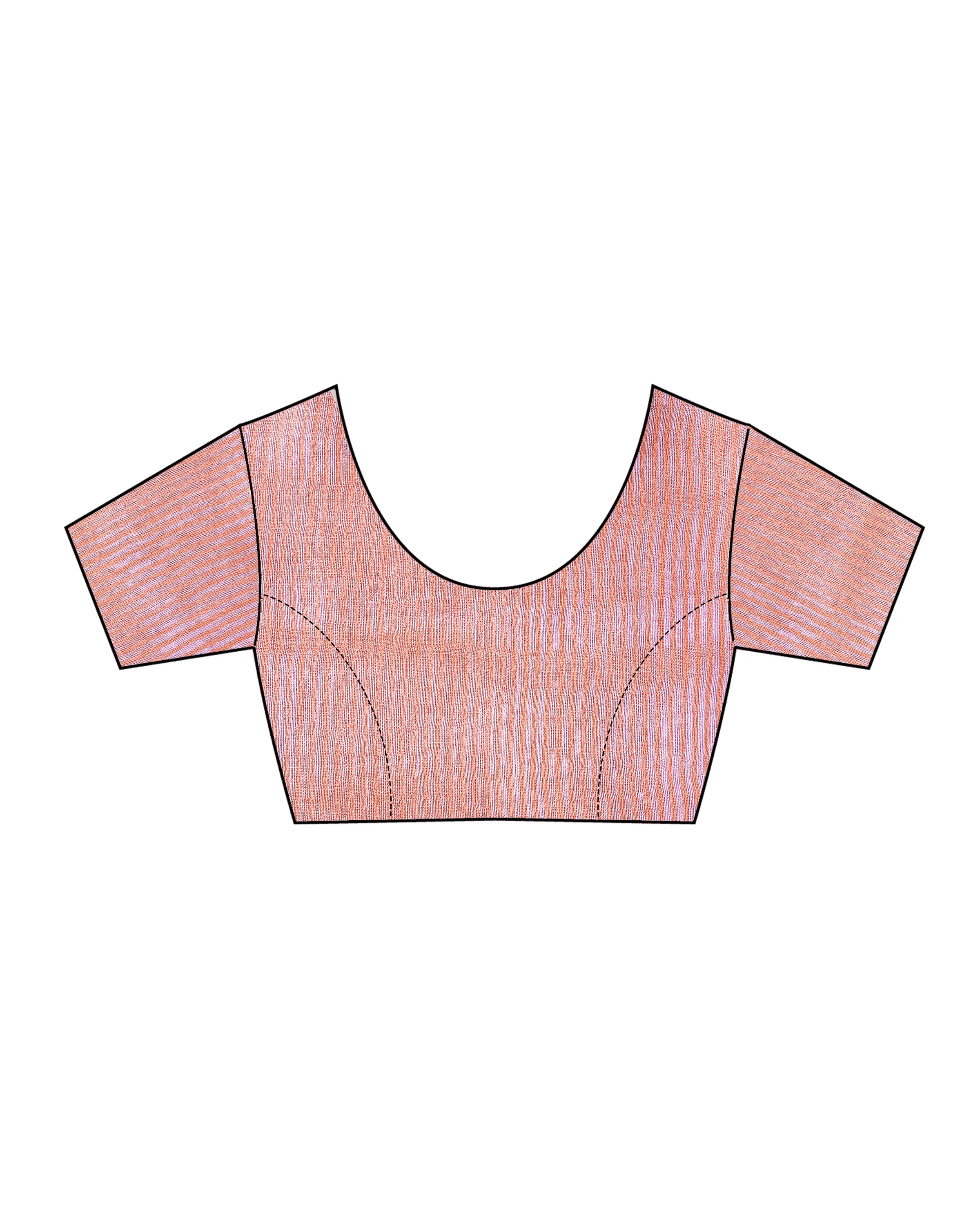 Dilruba Baby Pink Handwoven Linen Zari Saree - TOG