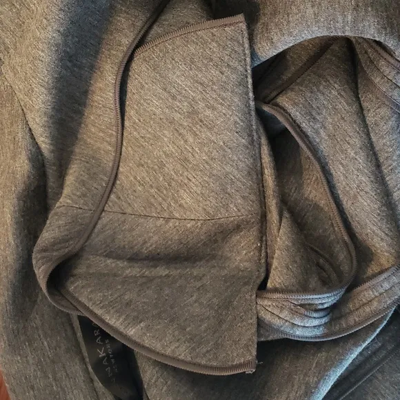 Donna Karan Grey 2 Piece Skirt Suit Side Slits, Made in Italy