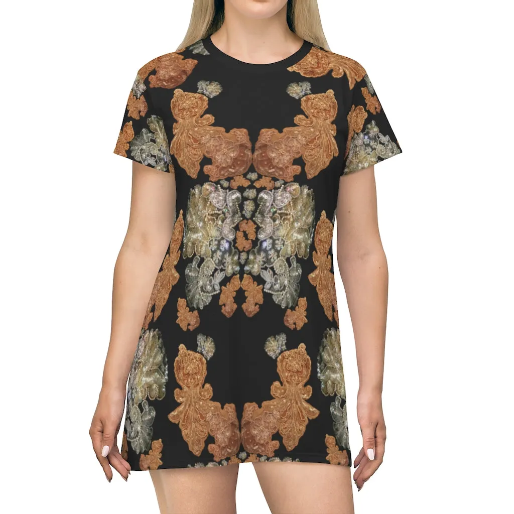 Dress Gilni 'Nude embroidery'
