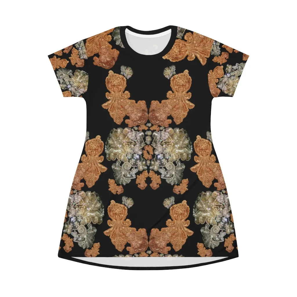 Dress Gilni 'Nude embroidery'
