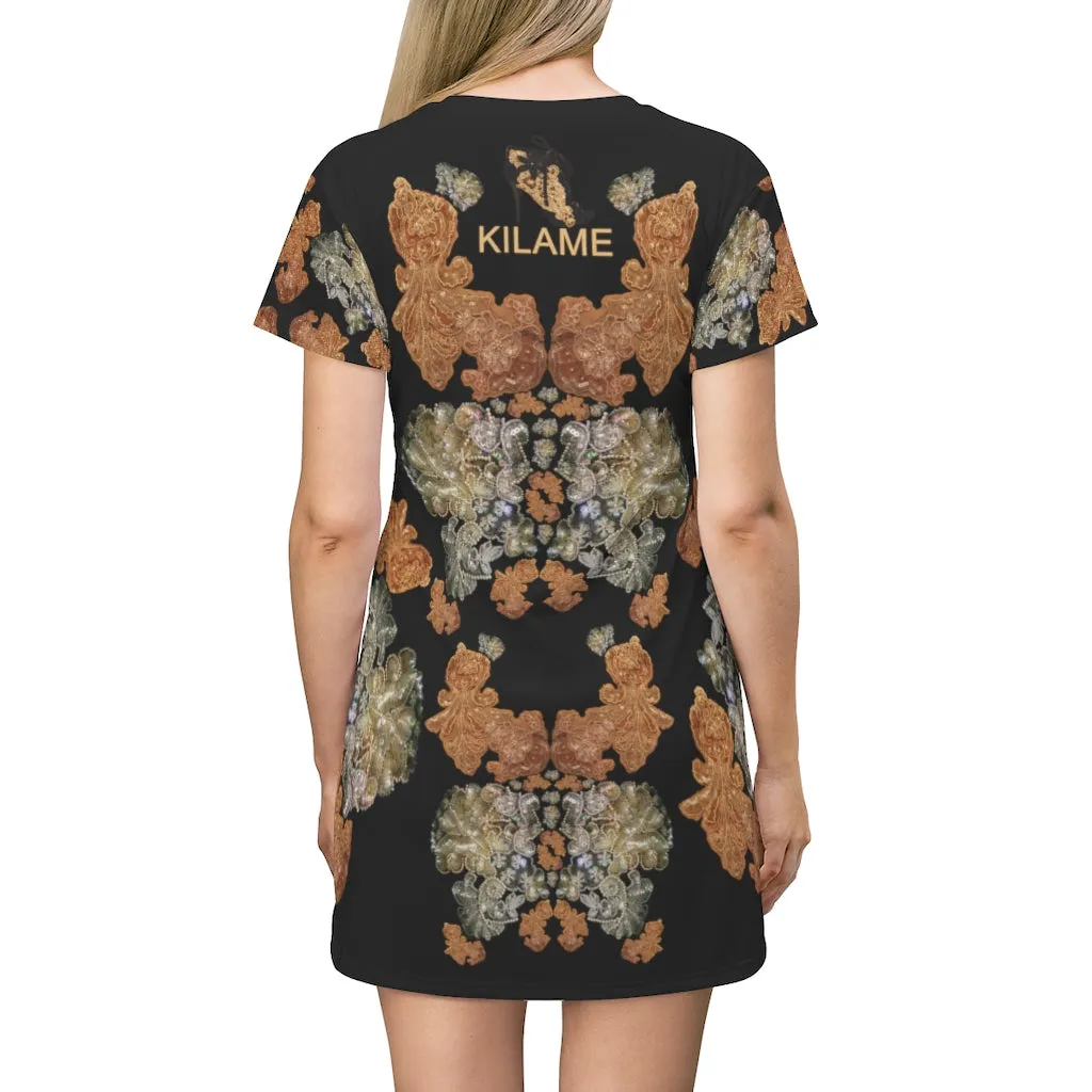 Dress Gilni 'Nude embroidery'