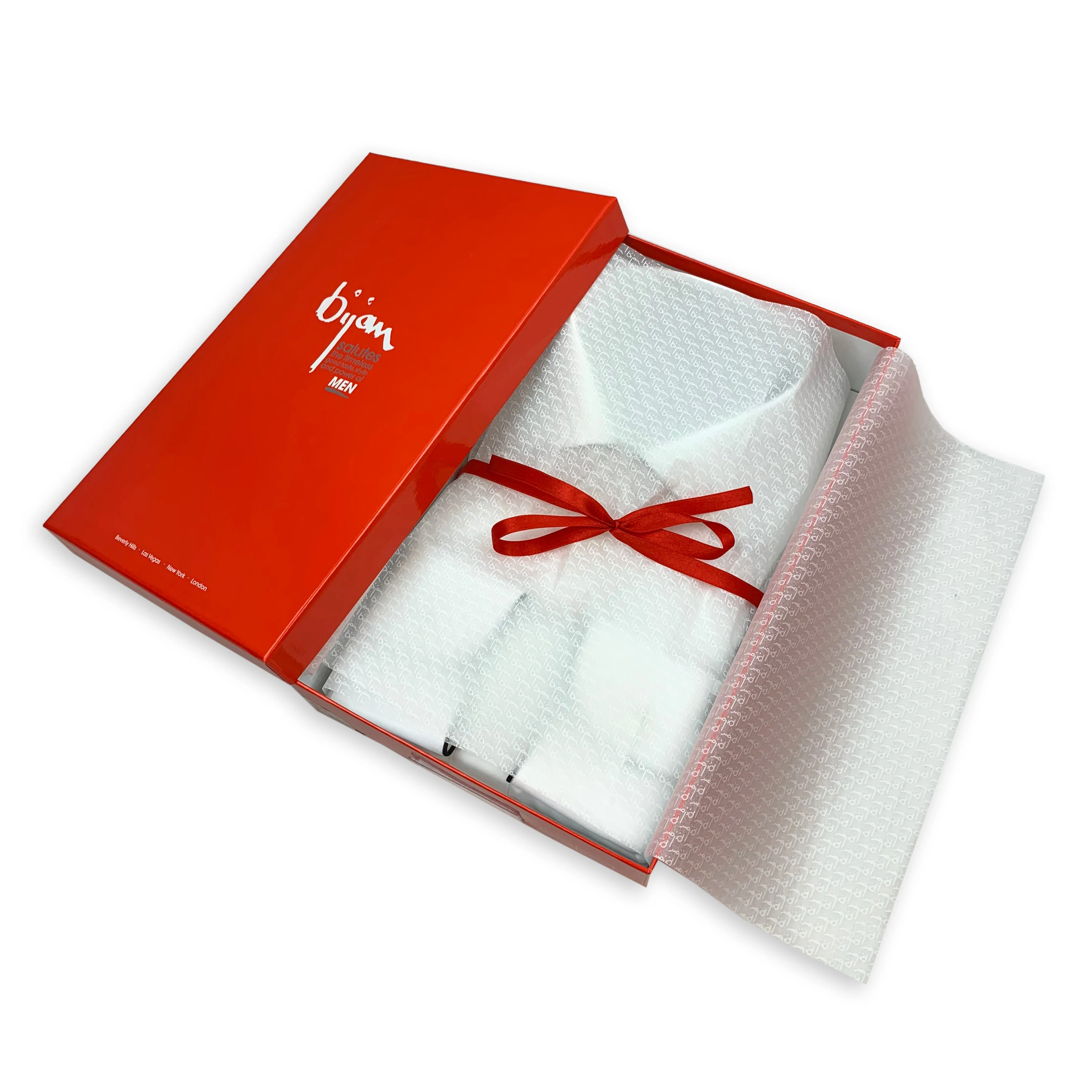 Dress Shirt with Red Piping Detail