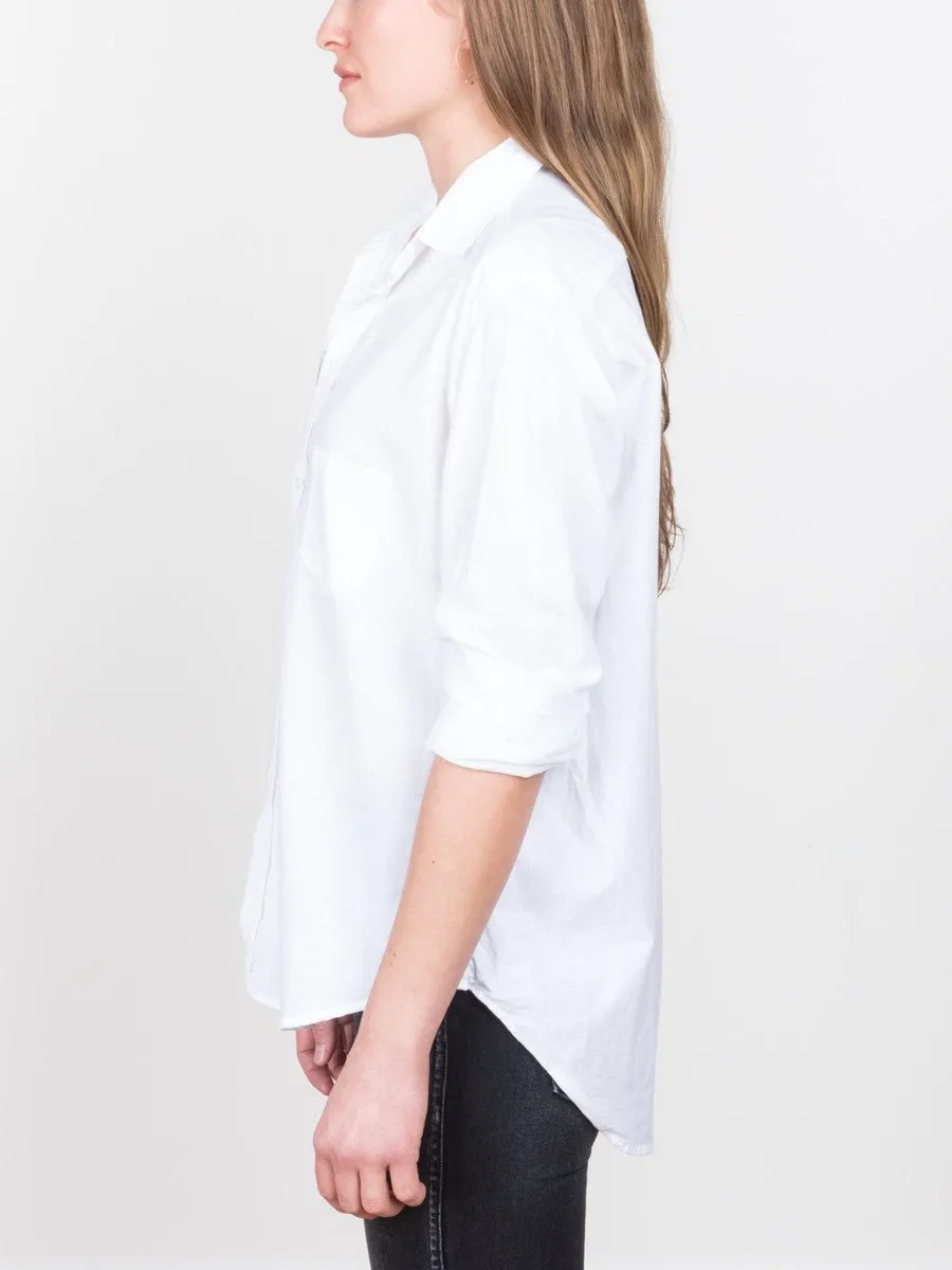 eileen poplin shirt - white