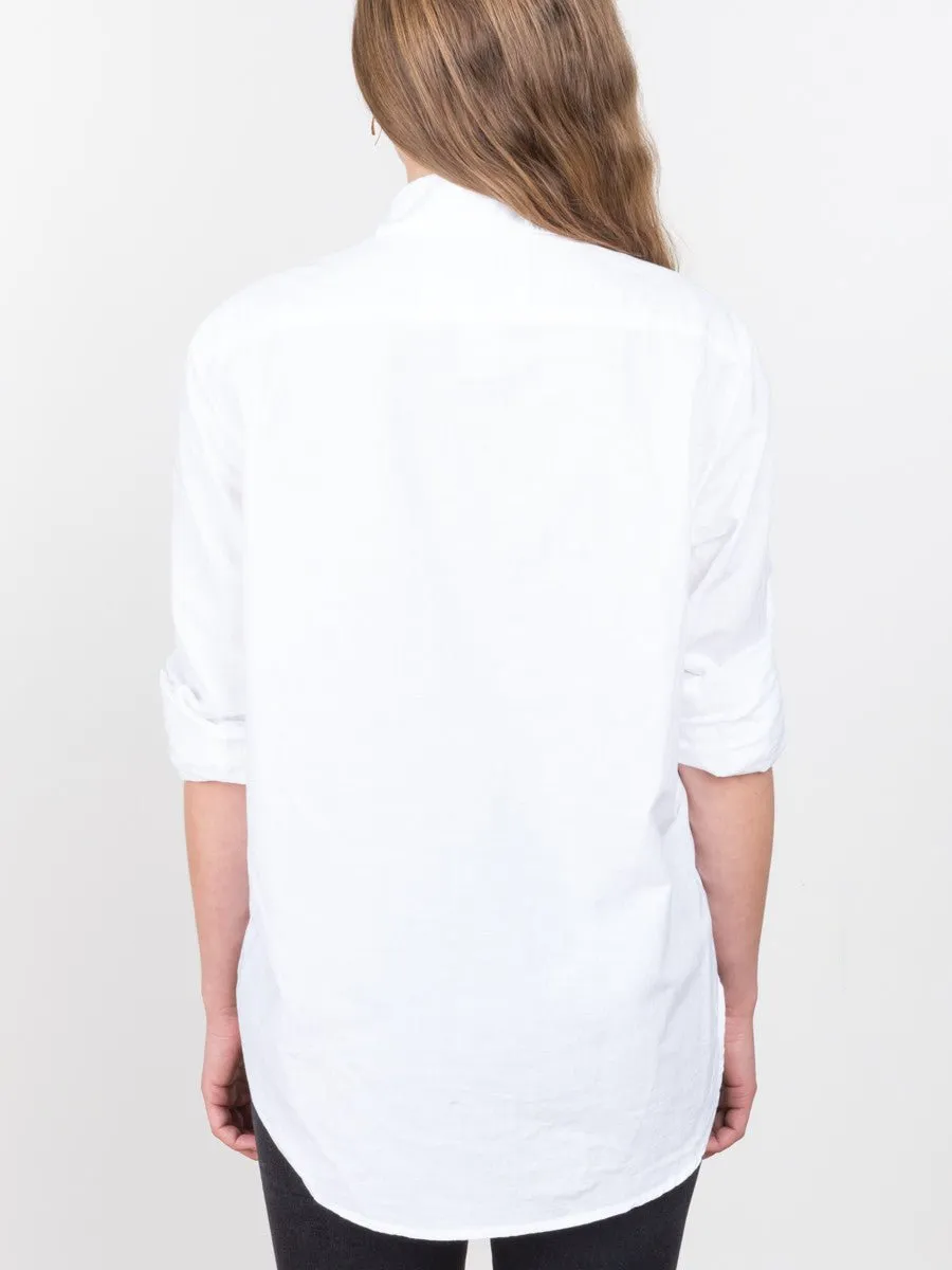 eileen poplin shirt - white