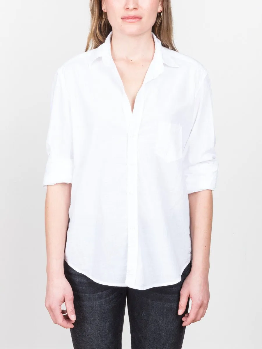 eileen poplin shirt - white