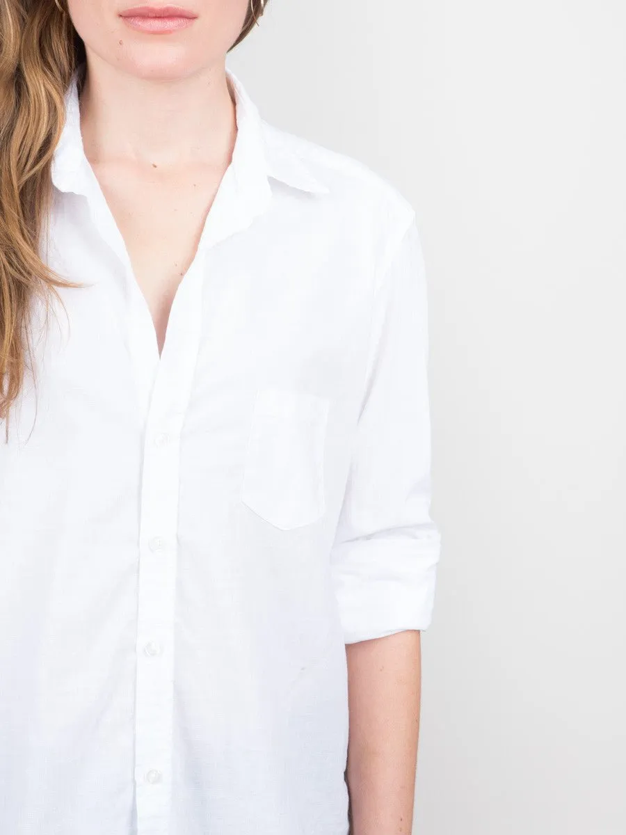 eileen poplin shirt - white