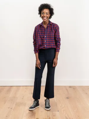 eileen shirt - red/blue/black plaid
