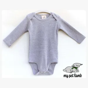Elephant Grey Long Sleeve Body Suit