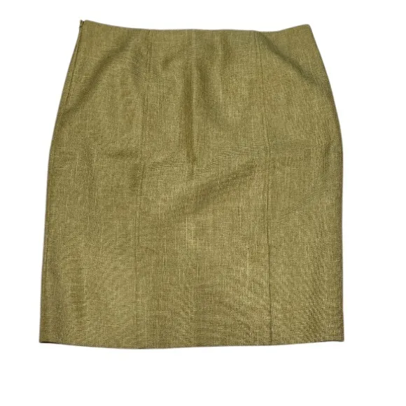 Evan Picone 2 Piece Tailored Olive Green Skirt Suit EUC, Size 12.
