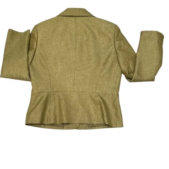Evan Picone 2 Piece Tailored Olive Green Skirt Suit EUC, Size 12.