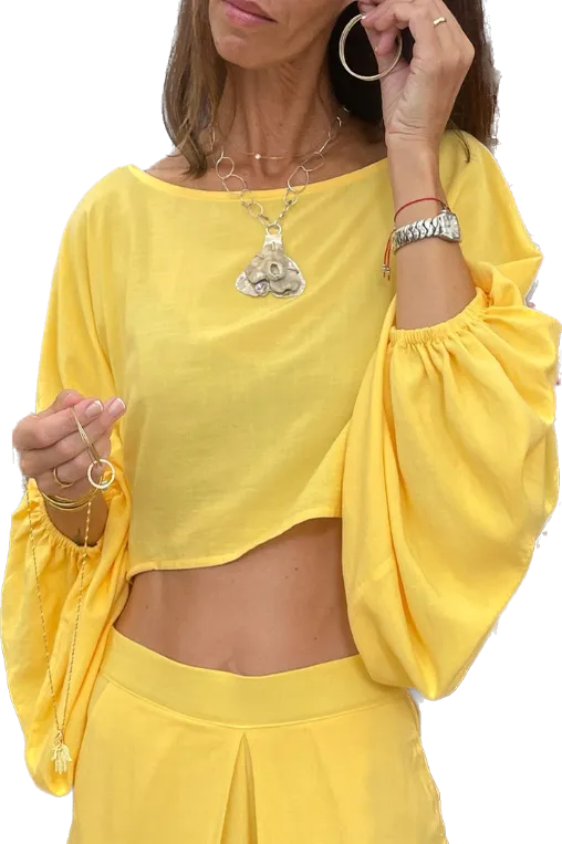 Fab Sleeve Blouse - Linen/Viscose