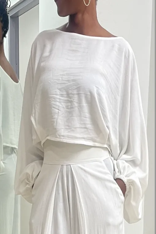 Fab Sleeve Blouse - Linen/Viscose