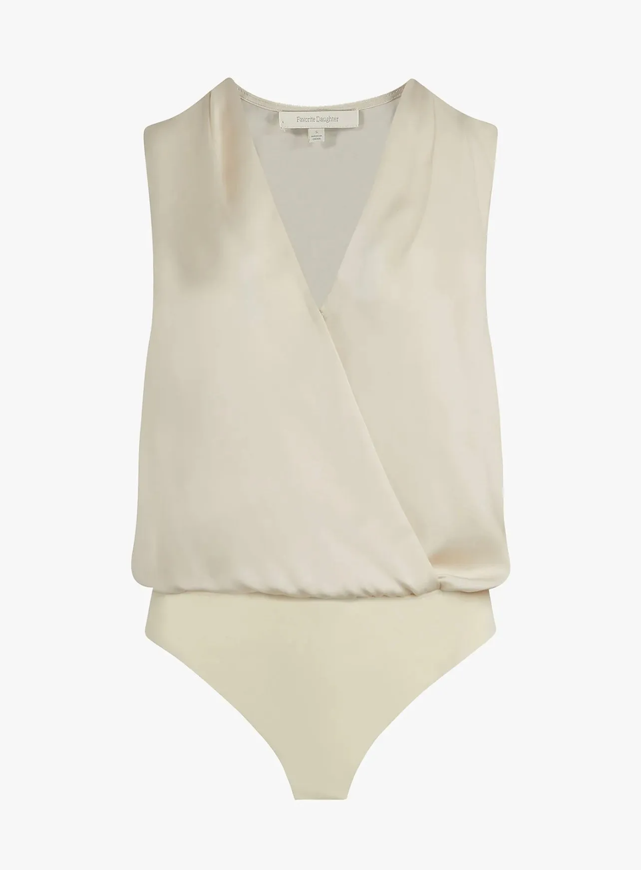 Favorite Daughter Sleeveless Date Blouse Champagne