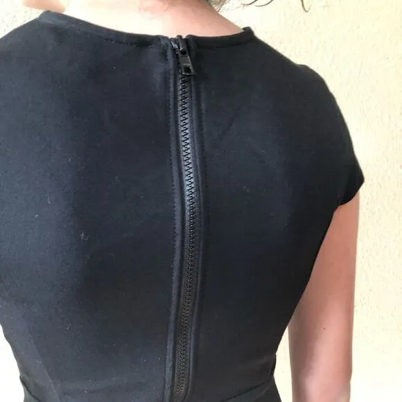 Felicity &amp; Coco Black Sheath Bodycon Dress Sz Sm