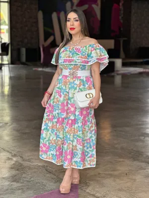 Floral Eyelet Dress