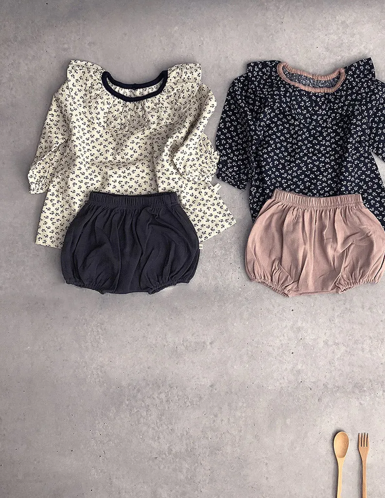 Flower Cara Blouse Navy