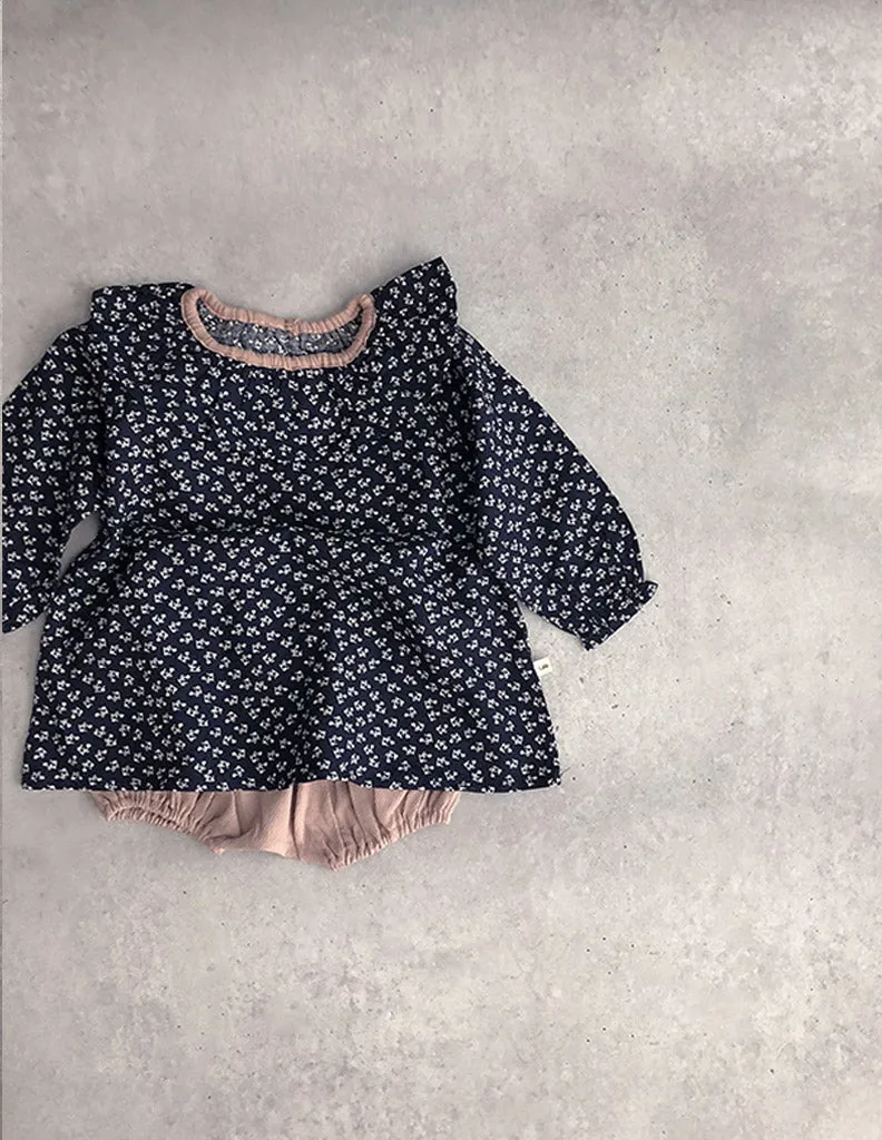 Flower Cara Blouse Navy