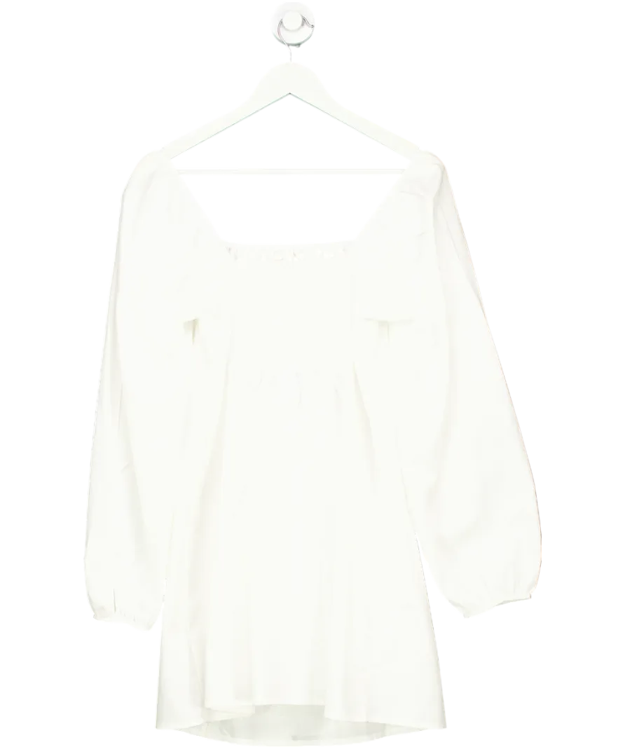 Free People White Forget Me Not Mini Dress UK S