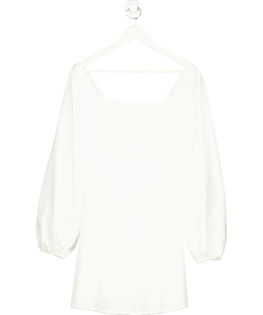 Free People White Forget Me Not Mini Dress UK S