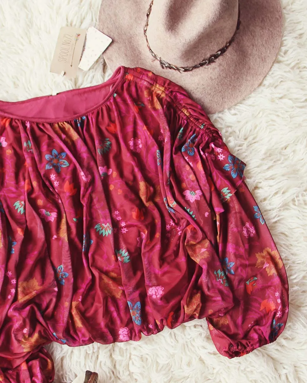 Free People Wildflower Honey Blouse
